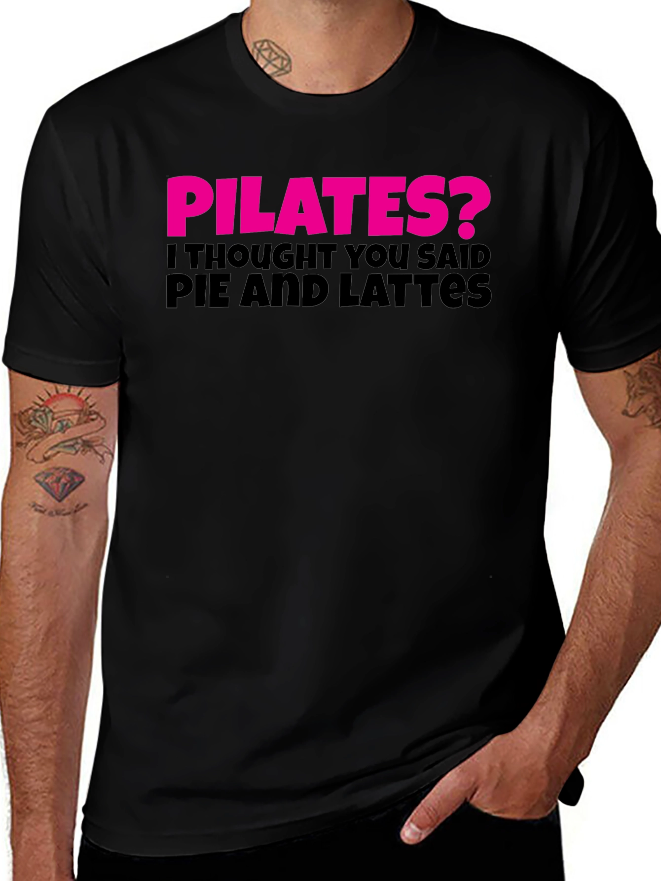 Pilates? Pie and Lattes Funny T-Shirt