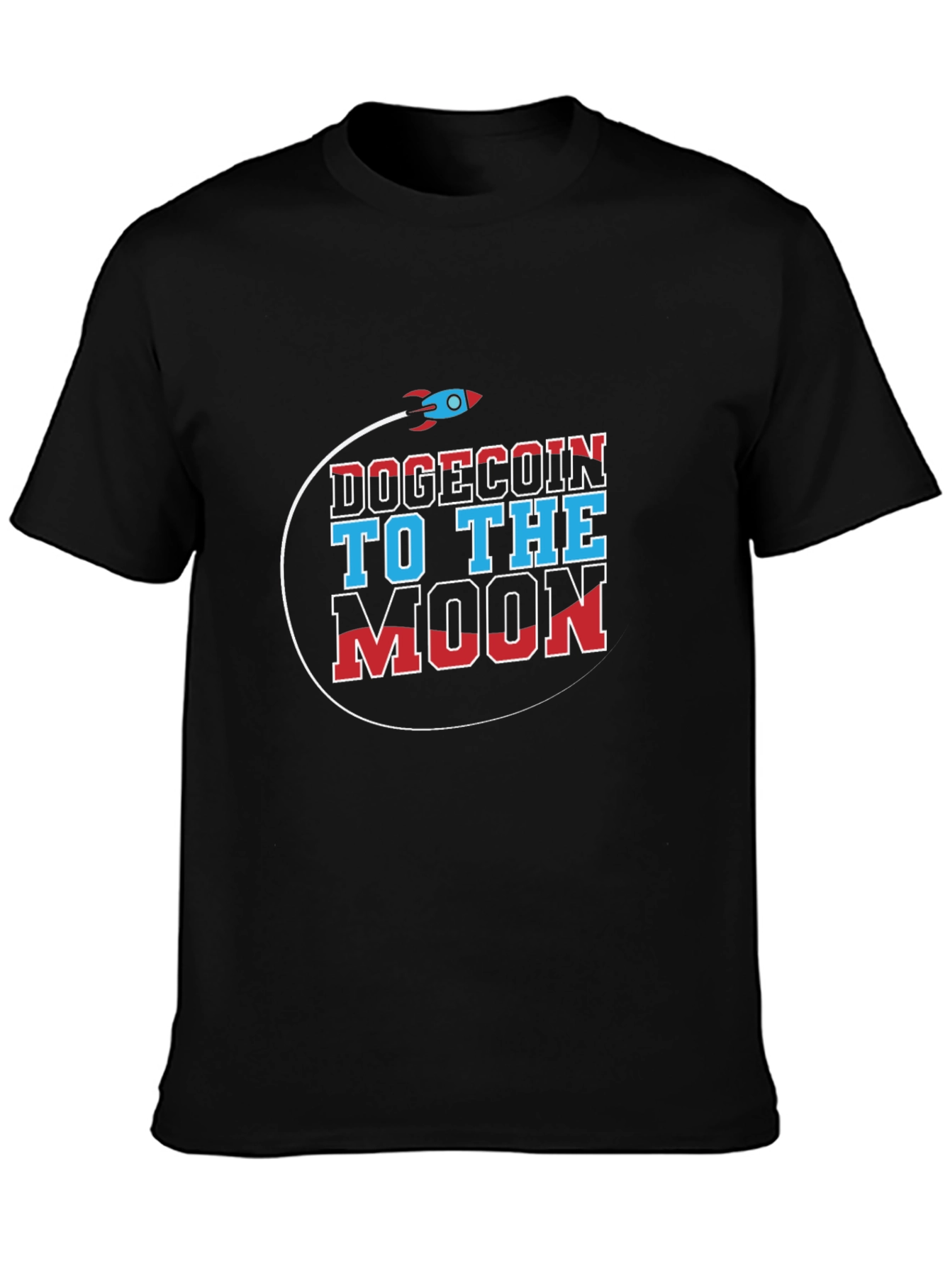 Dogecoin to the Moon Graphic T-Shirt