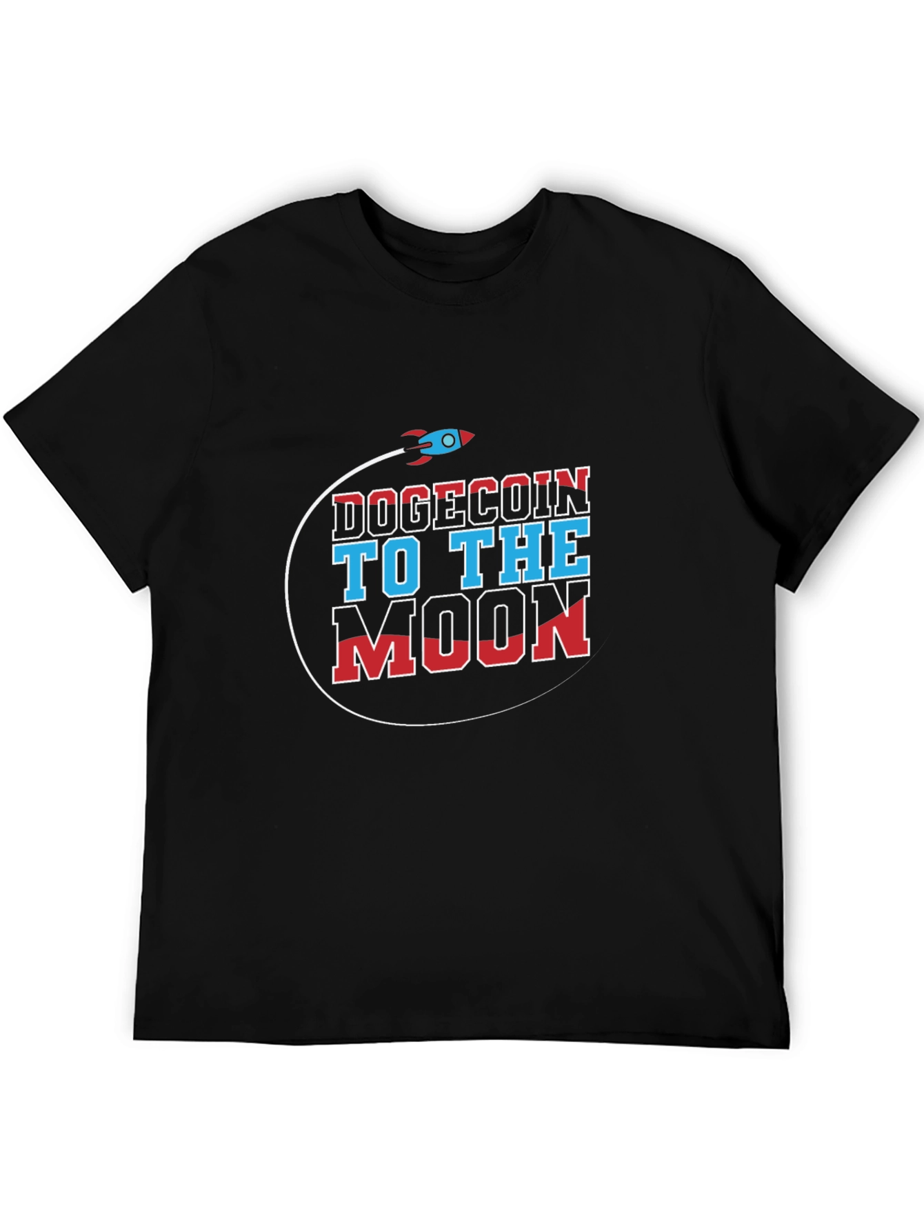 Dogecoin to the Moon Graphic T-Shirt