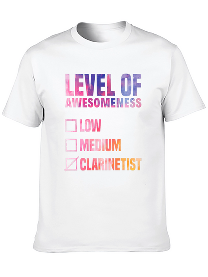 Level of Awesomeness Clarinetist T-Shirt