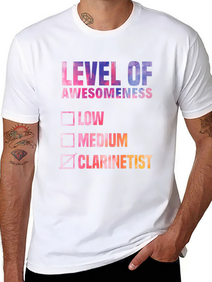 Level of Awesomeness Clarinetist T-Shirt