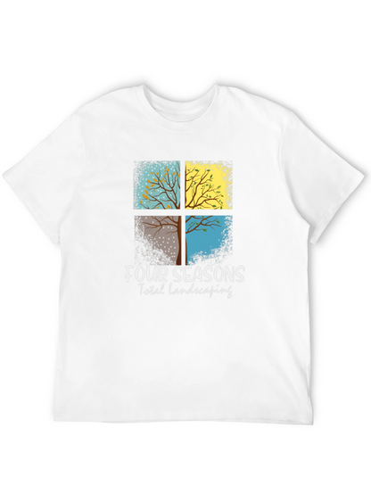 Four Seasons Landscaping Black T-Shirt
