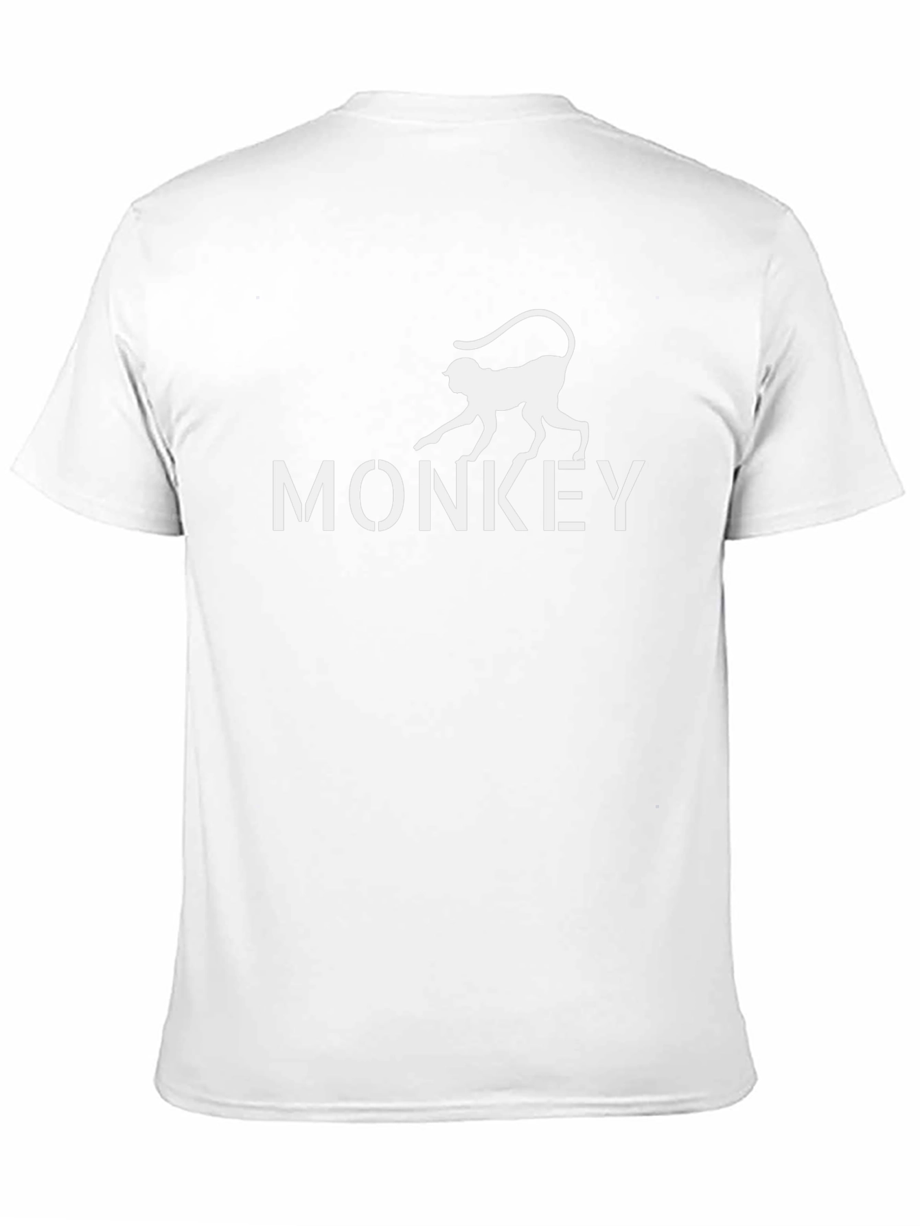 Monkey Graphic Tee - Mens Black Crewneck T-Shirt