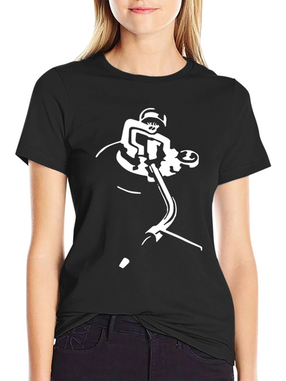 DJ Turntable Graphic Black T-Shirt