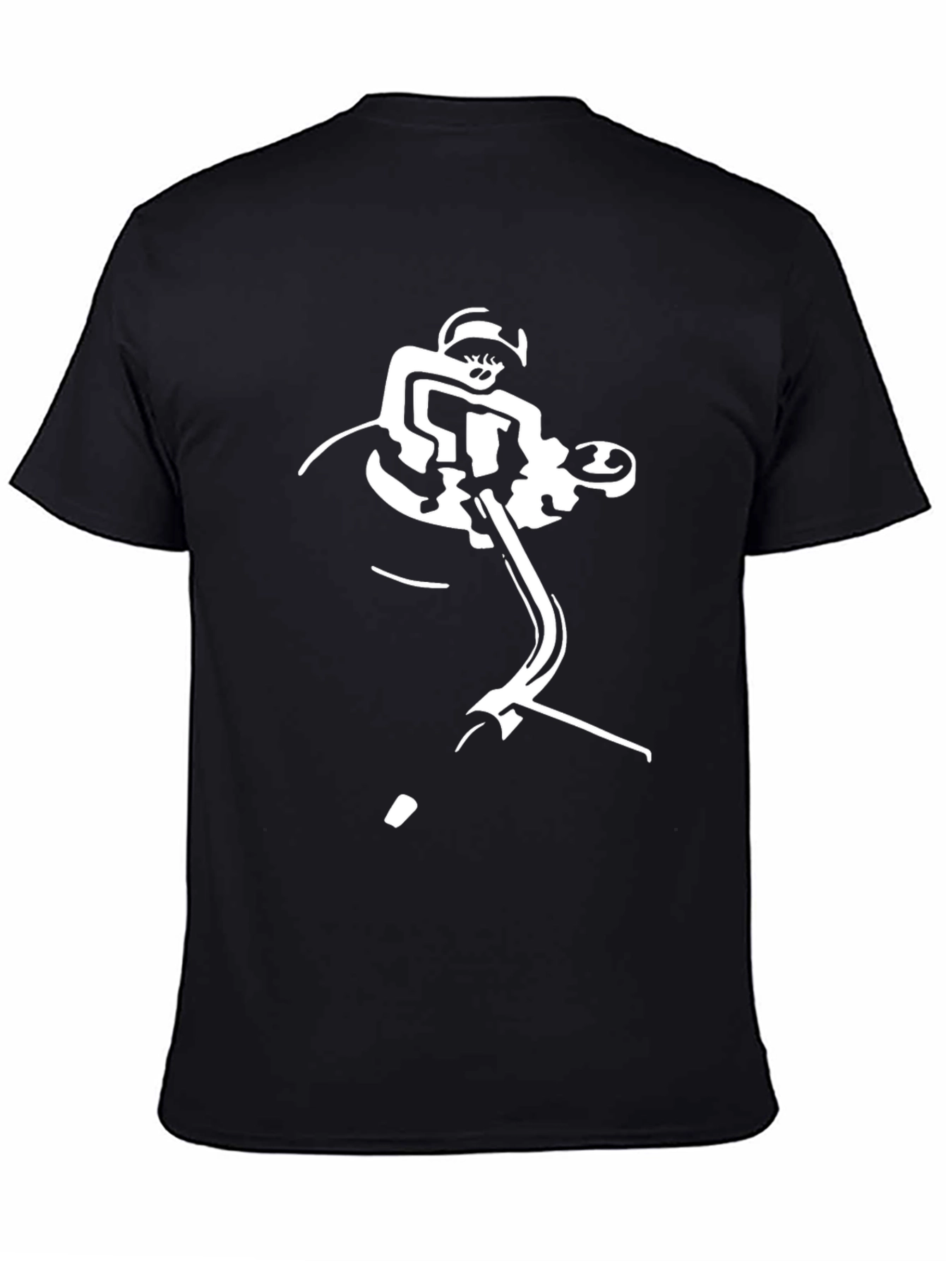DJ Turntable Graphic Black T-Shirt
