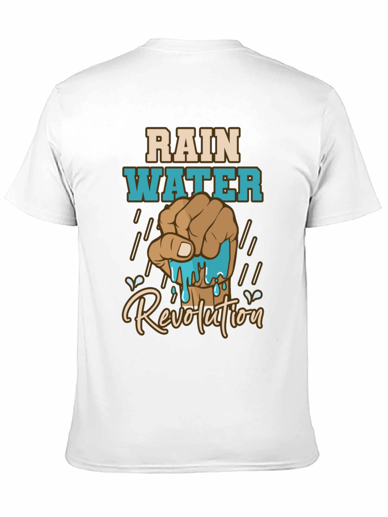 Rainwater Revolution Graphic T-Shirt - Black Cotton Tee