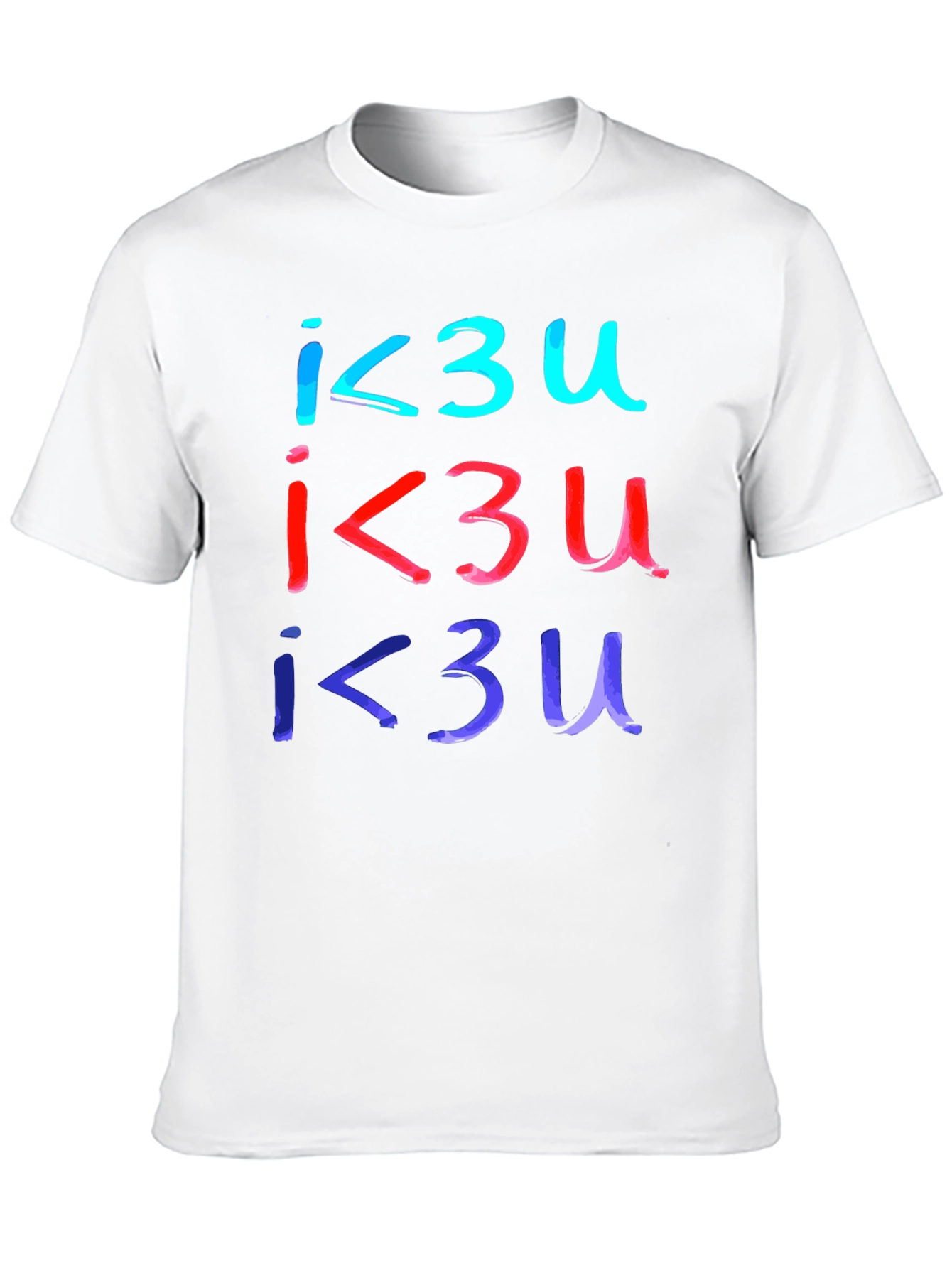 I Love You T-Shirt - Black Casual Tee