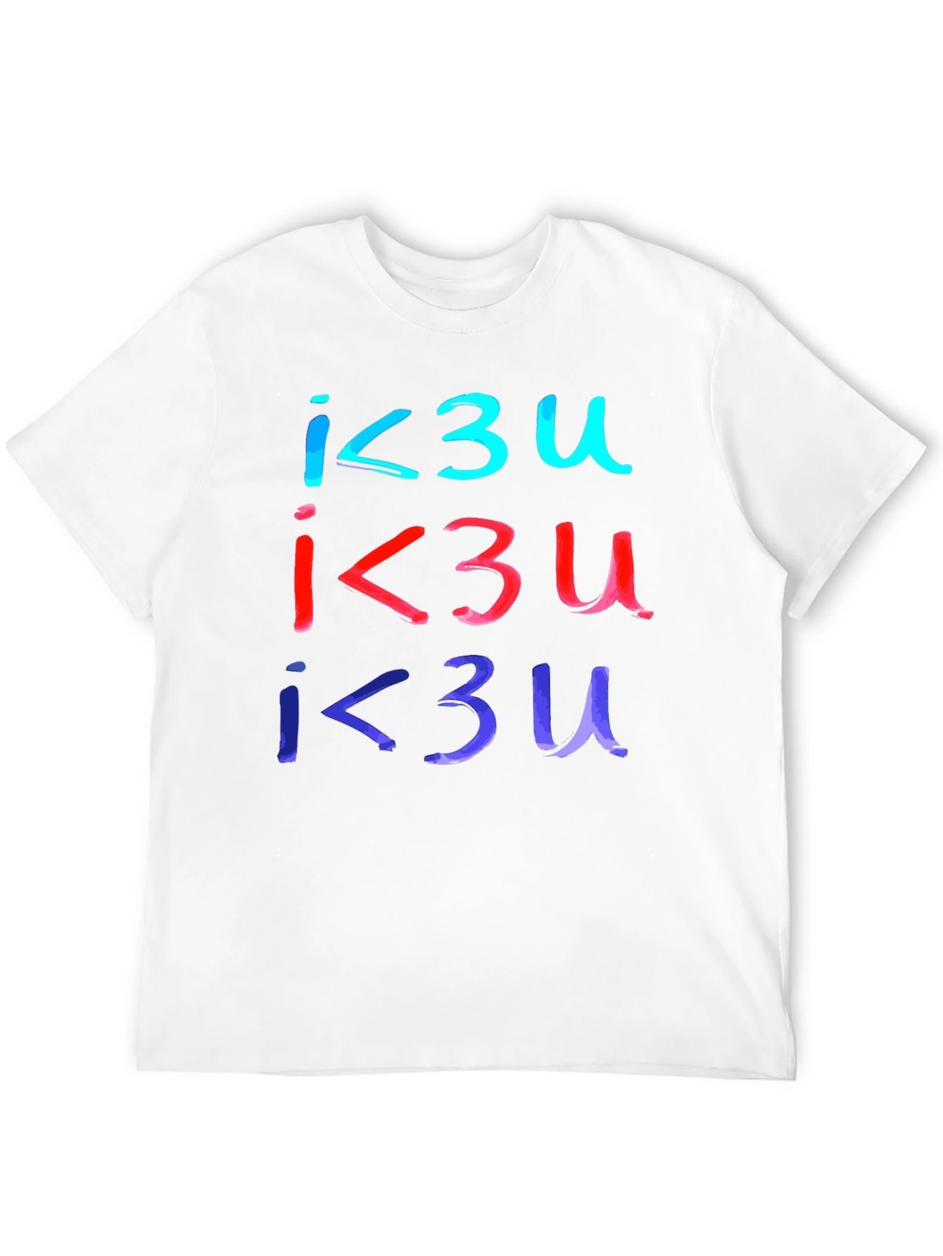 I Love You T-Shirt - Black Casual Tee