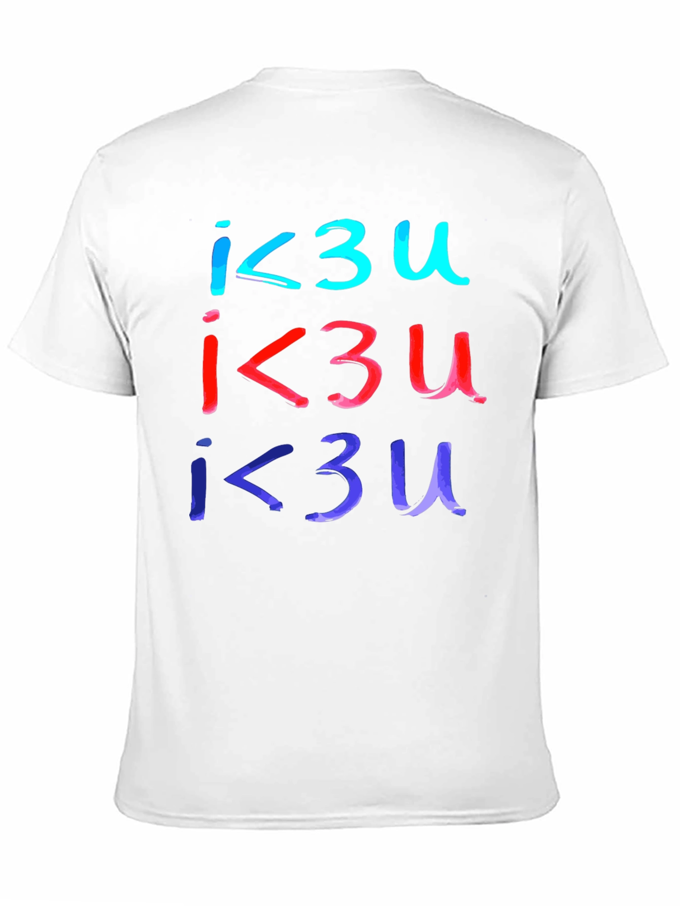 I Love You T-Shirt - Black Casual Tee