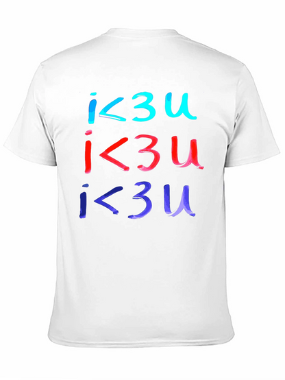 I Love You T-Shirt - Black Casual Tee