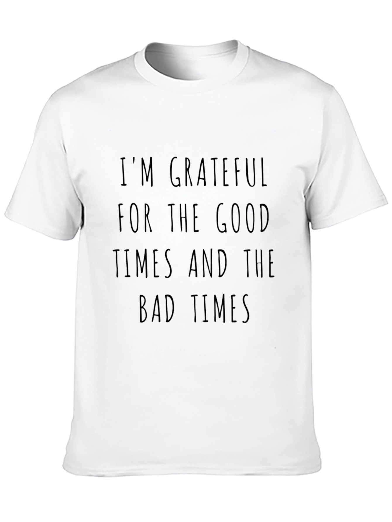 Grateful Times Black Graphic Tee - Mens Casual Wear