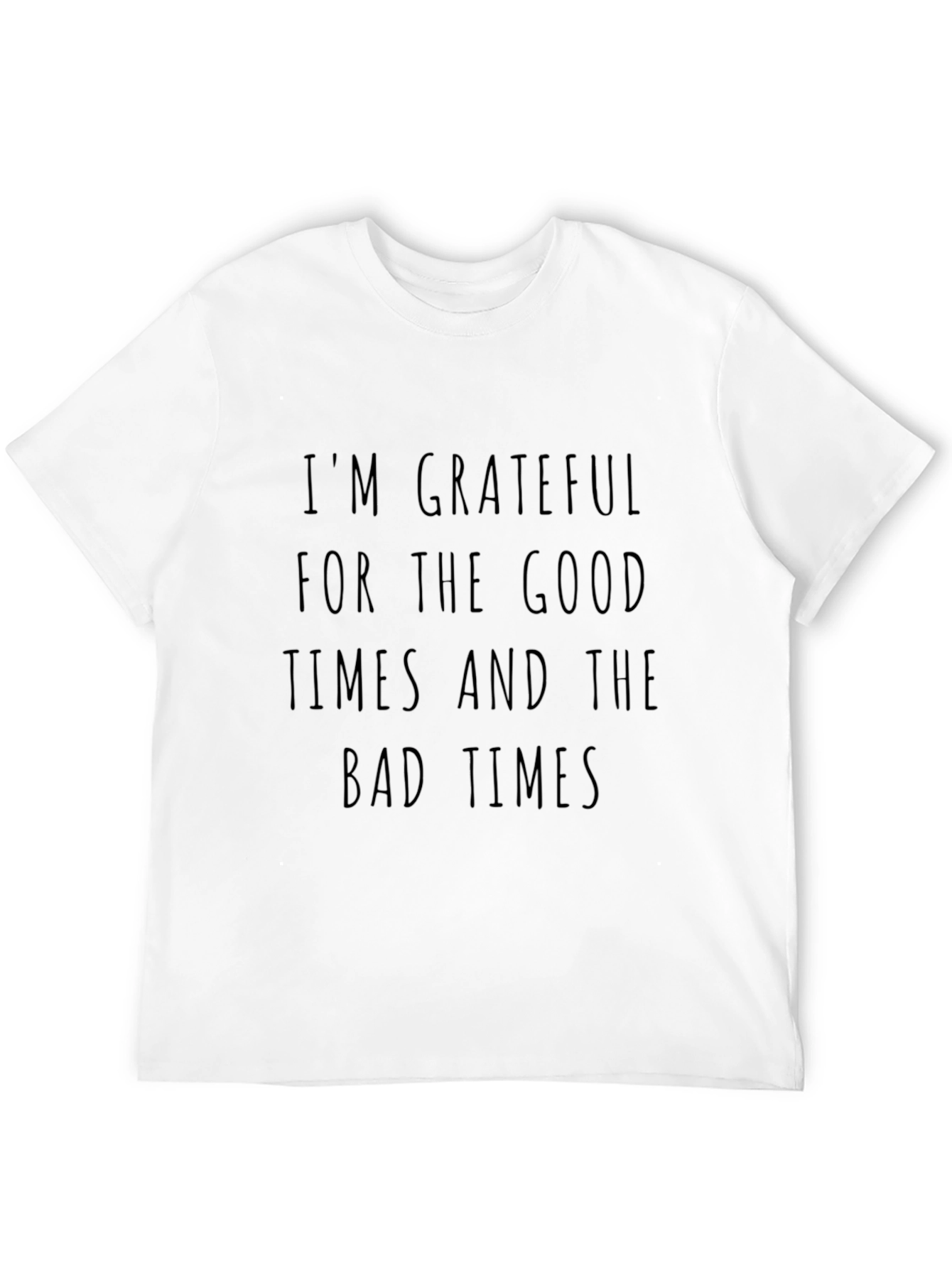 Grateful Times Black Graphic Tee - Mens Casual Wear
