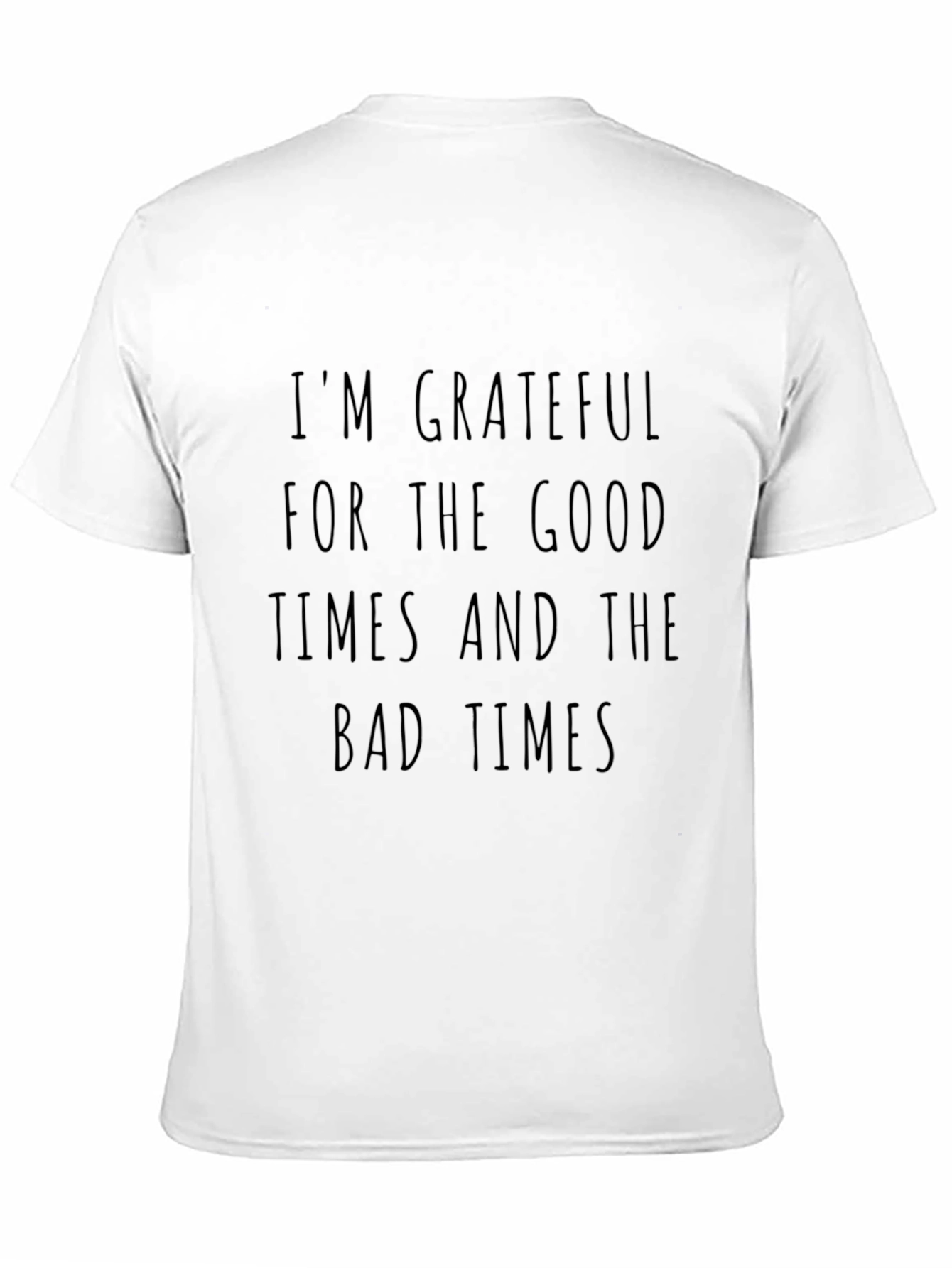 Grateful Times Black Graphic Tee - Mens Casual Wear
