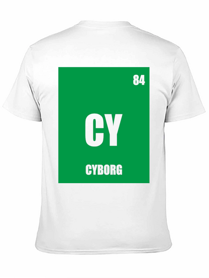 Cyborg Periodic Table T-Shirt - Geeky Sci-Fi Tee