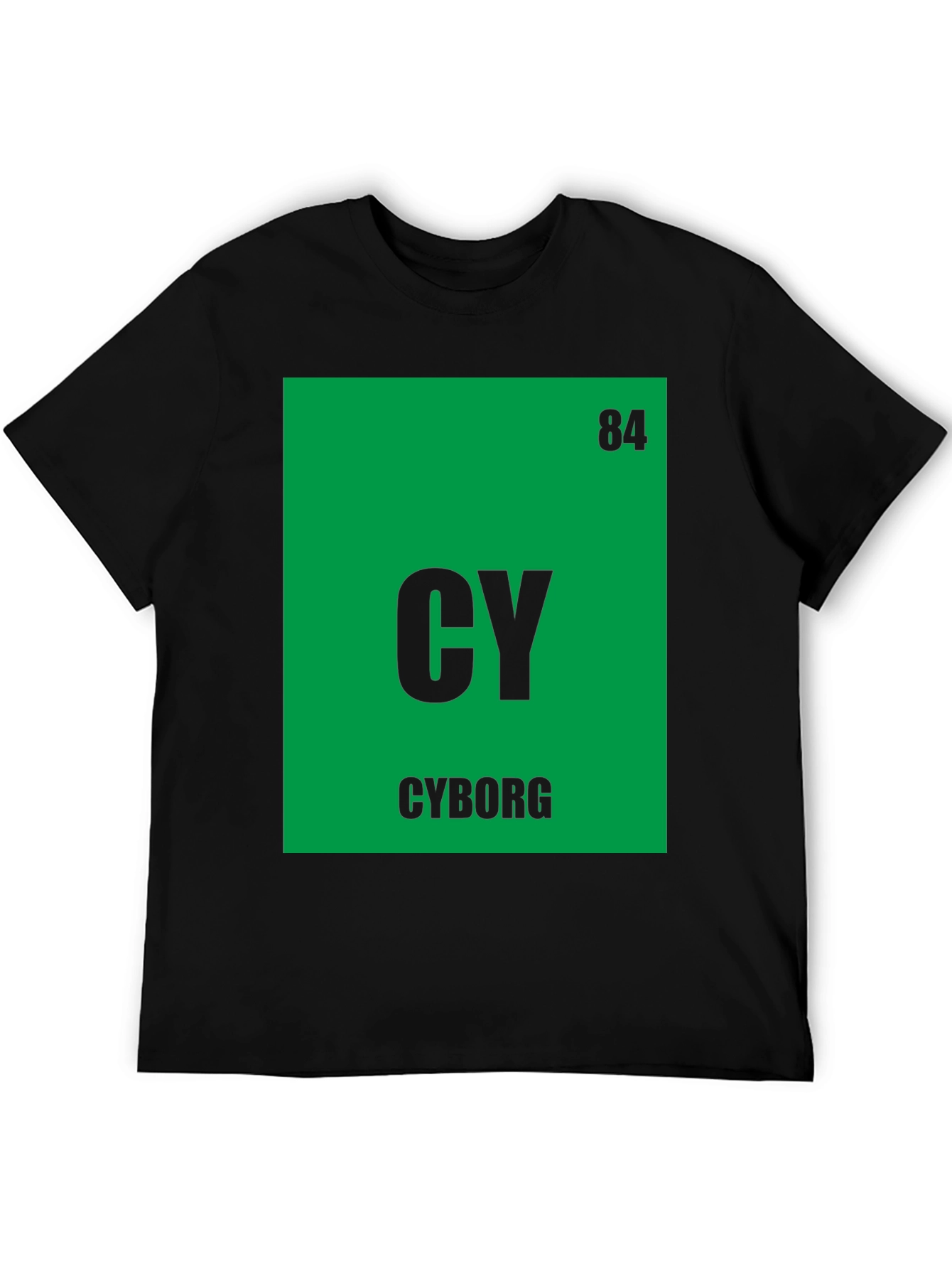 Cyborg Periodic Table T-Shirt - Geeky Sci-Fi Tee