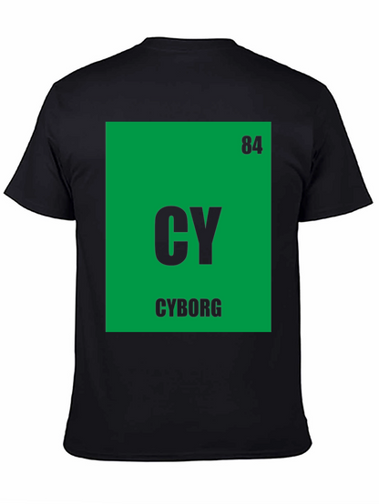 Cyborg Periodic Table T-Shirt - Geeky Sci-Fi Tee