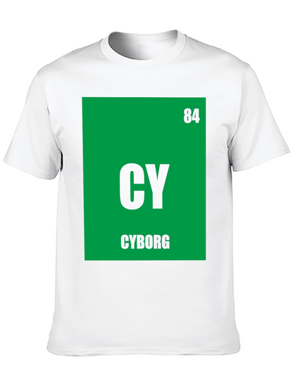 Cyborg Periodic Table T-Shirt - Geeky Sci-Fi Tee