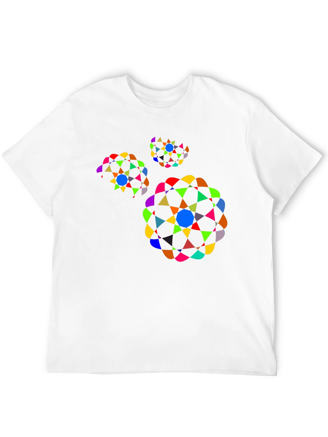 Geometric Pattern Black T-Shirt