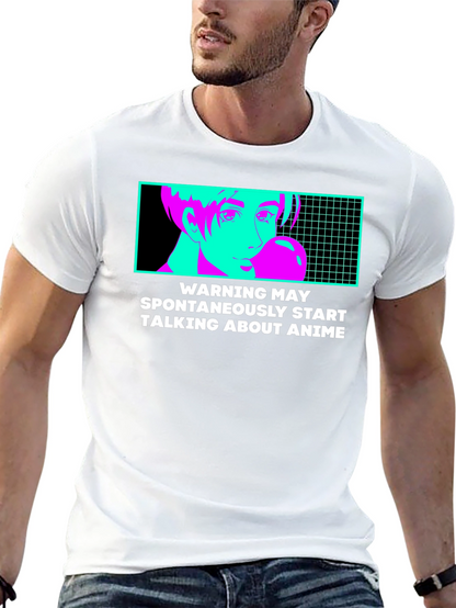 Anime Warning T-Shirt - Spontaneous Anime Talk!