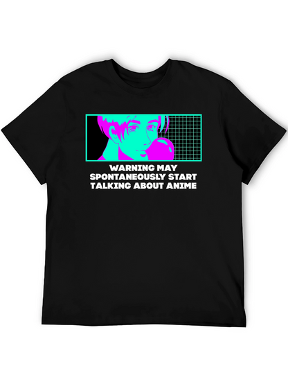 Anime Warning T-Shirt - Spontaneous Anime Talk!
