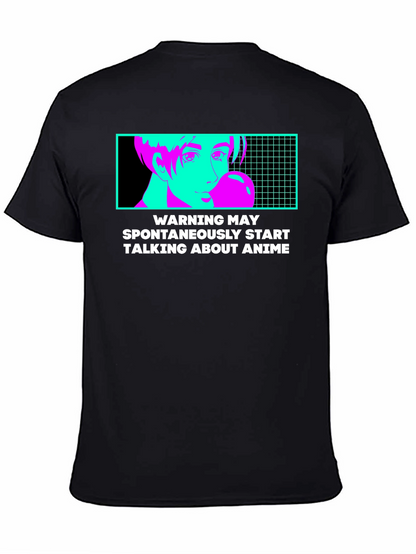Anime Warning T-Shirt - Spontaneous Anime Talk!