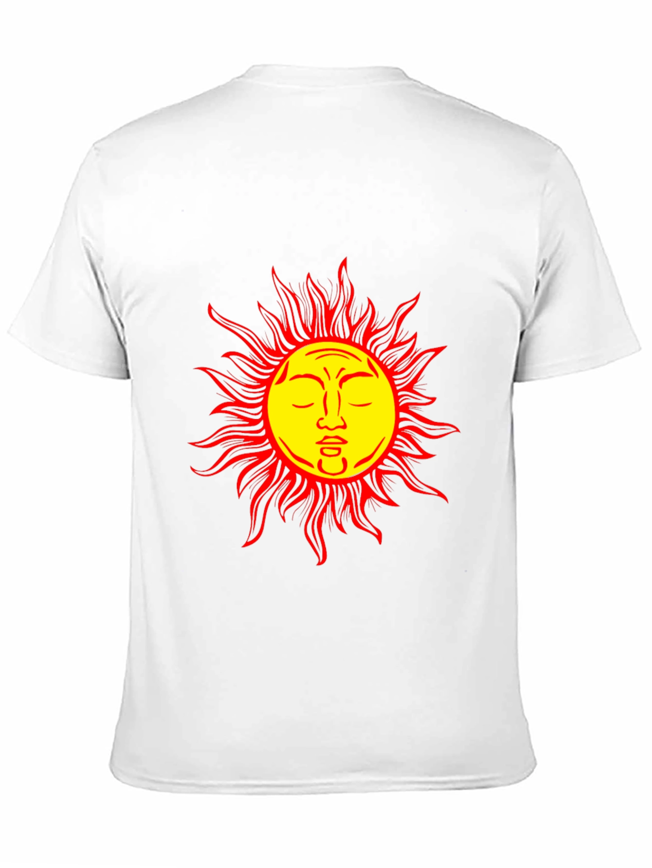 Sun Face Graphic Black T-Shirt - Stylish & Unique