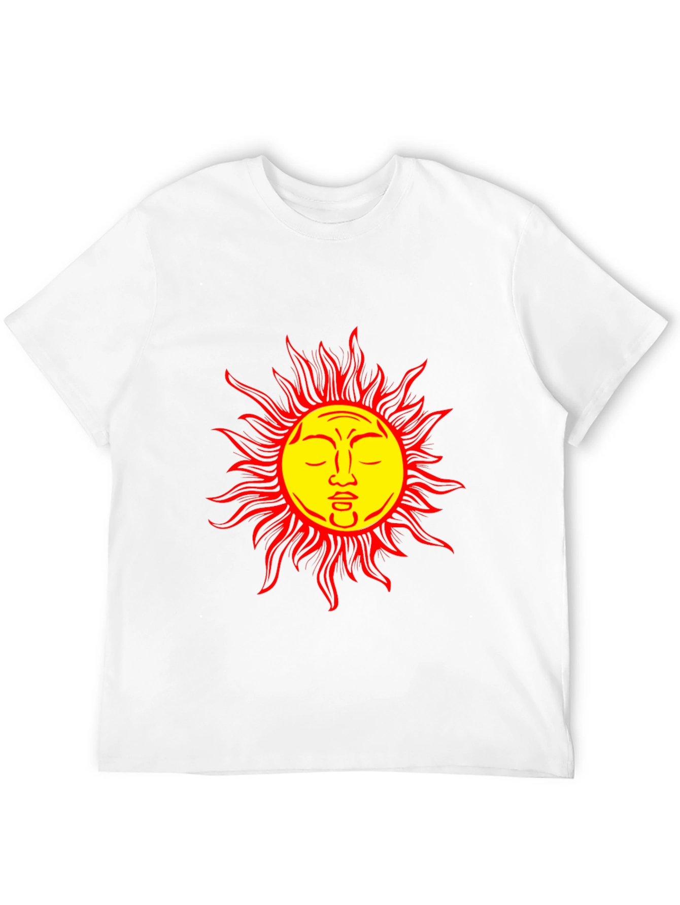 Sun Face Graphic Black T-Shirt - Stylish & Unique
