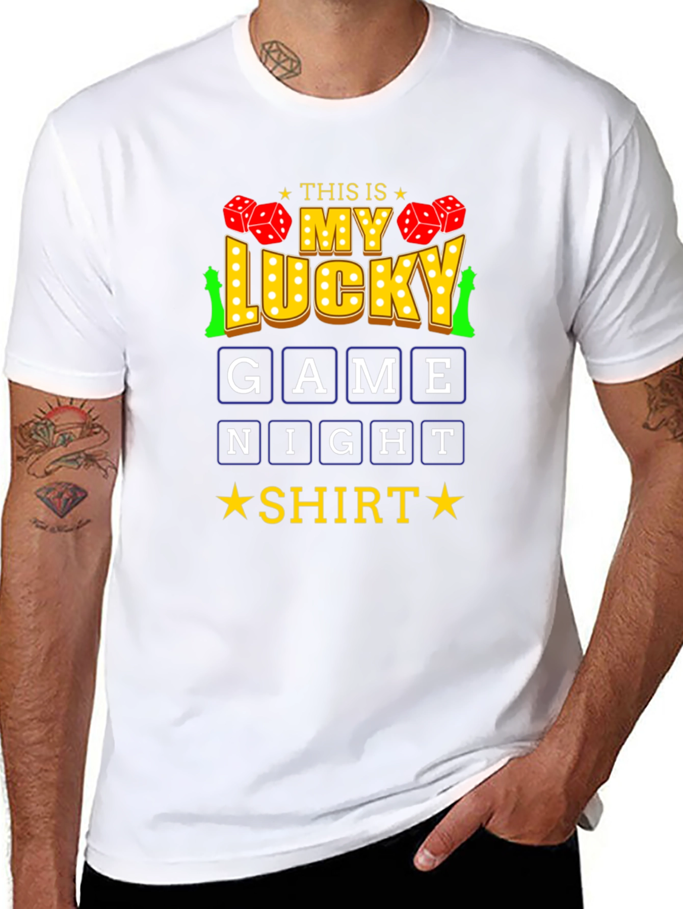 Lucky Game Night Shirt - Fun Graphic Tee
