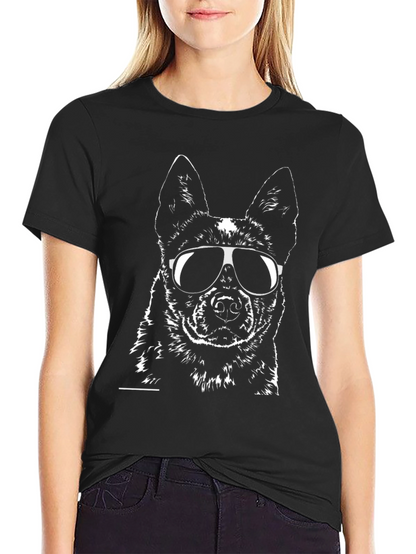 Cool Dog in Sunglasses Graphic Tee