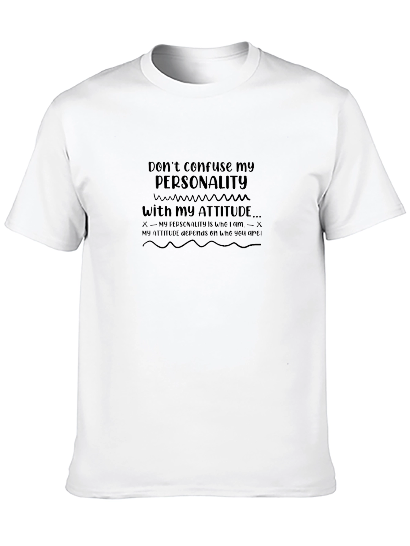 Personality Attitude Graphic Tee - Stylish Comfort