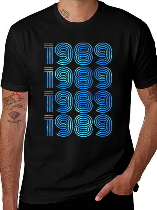 Retro 1989 Graphic Tee - Year of Birth Birthday T-Shirt
