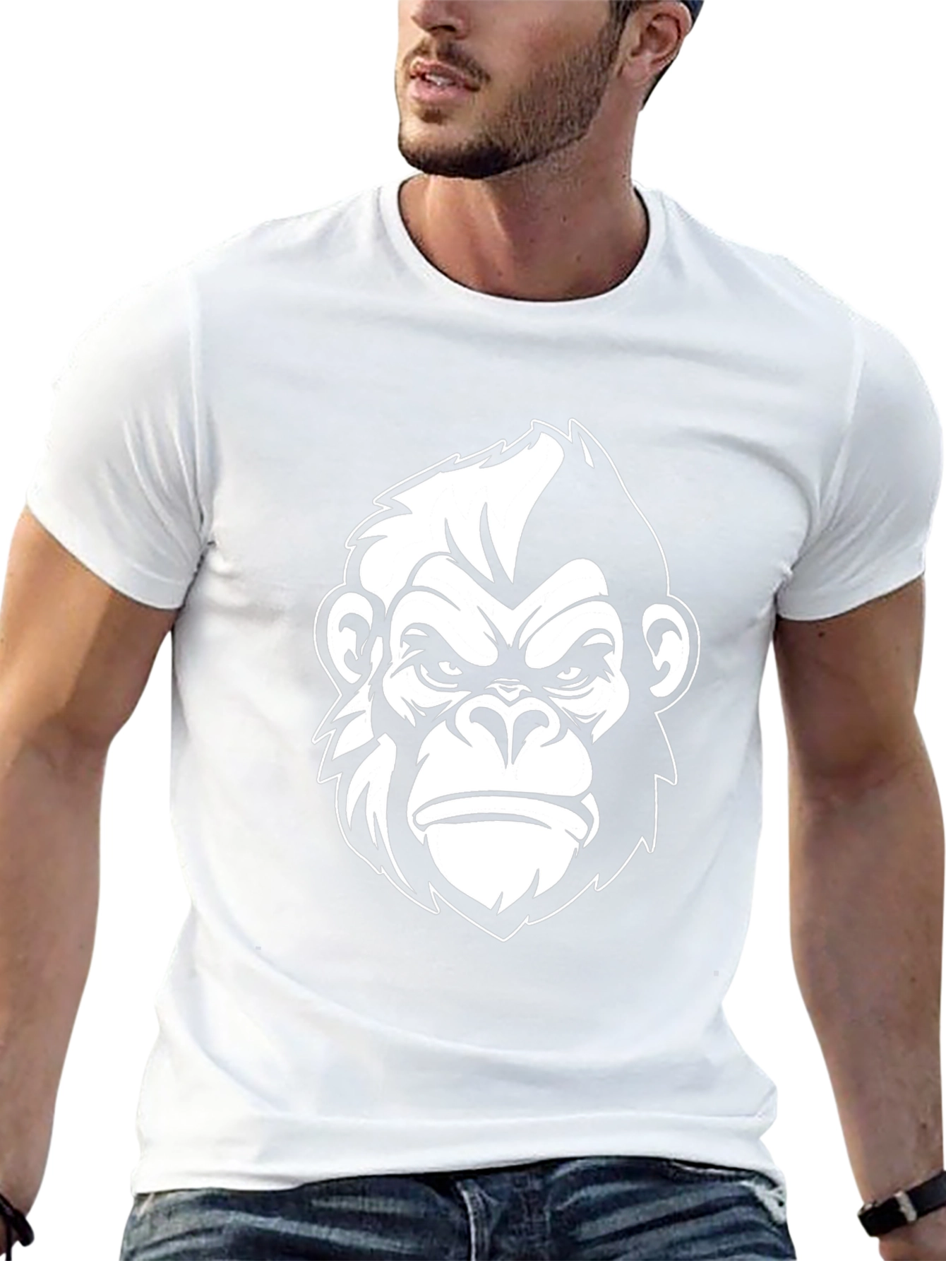 Cool Gorilla Graphic Tee - Black