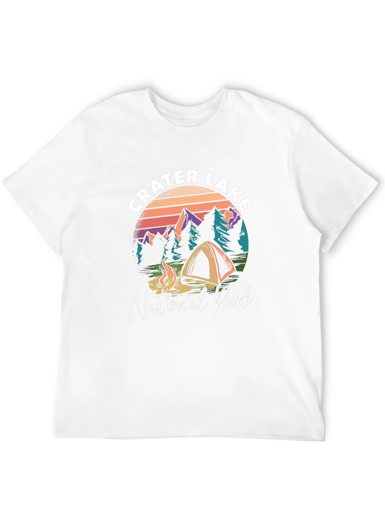 Crater Lake National Park Black Graphic T-Shirt