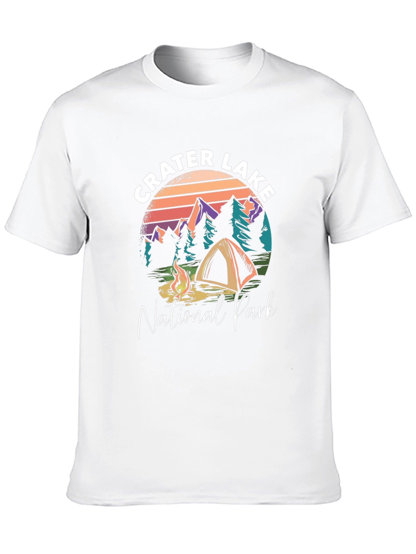 Crater Lake National Park Black Graphic T-Shirt