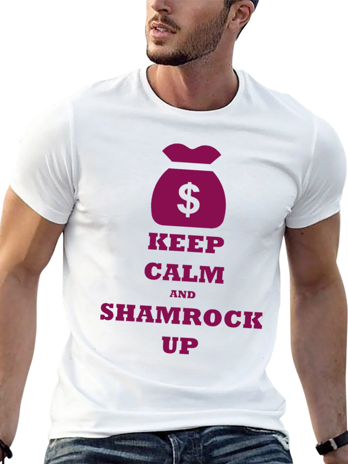 Keep Calm Shamrock Up Graphic T-Shirt