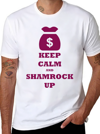 Keep Calm Shamrock Up Graphic T-Shirt