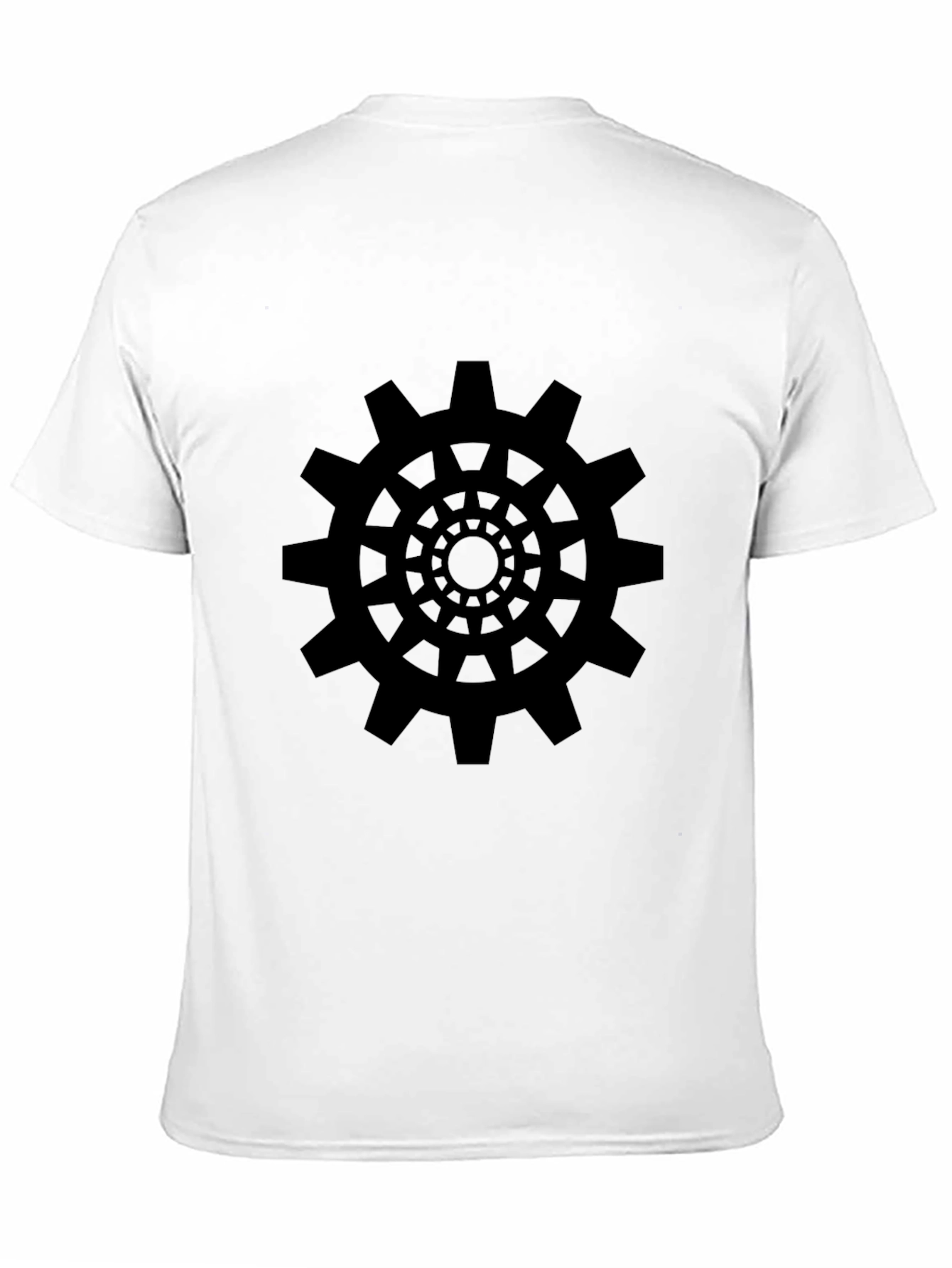 Black Gear Graphic Tee - Modern Design