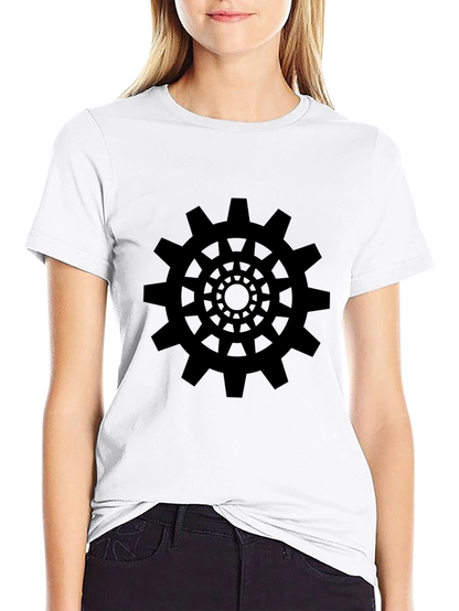 Black Gear Graphic Tee - Modern Design
