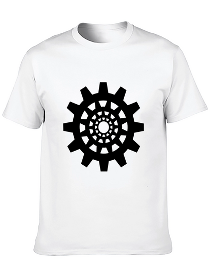 Black Gear Graphic Tee - Modern Design