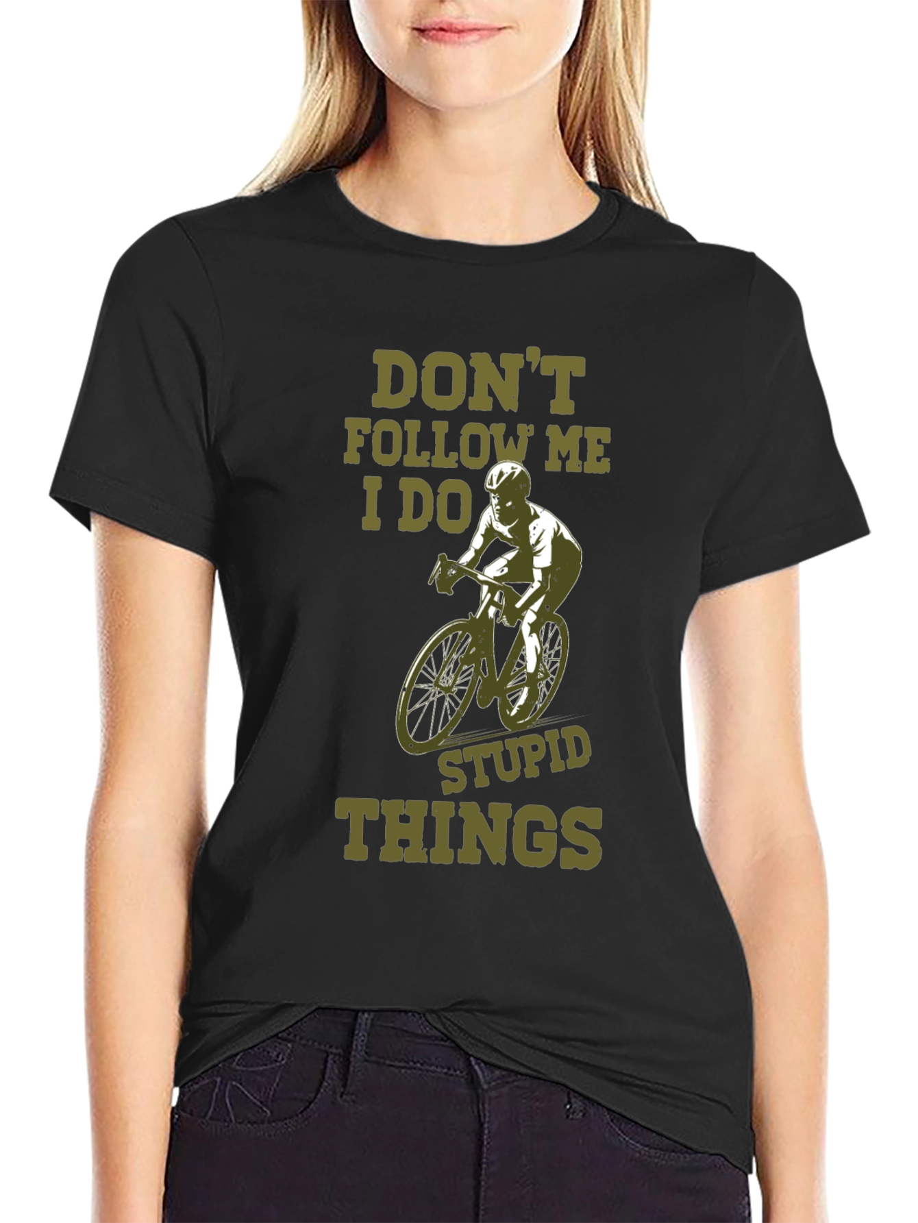 Dont Follow Me Funny Cycling T-Shirt