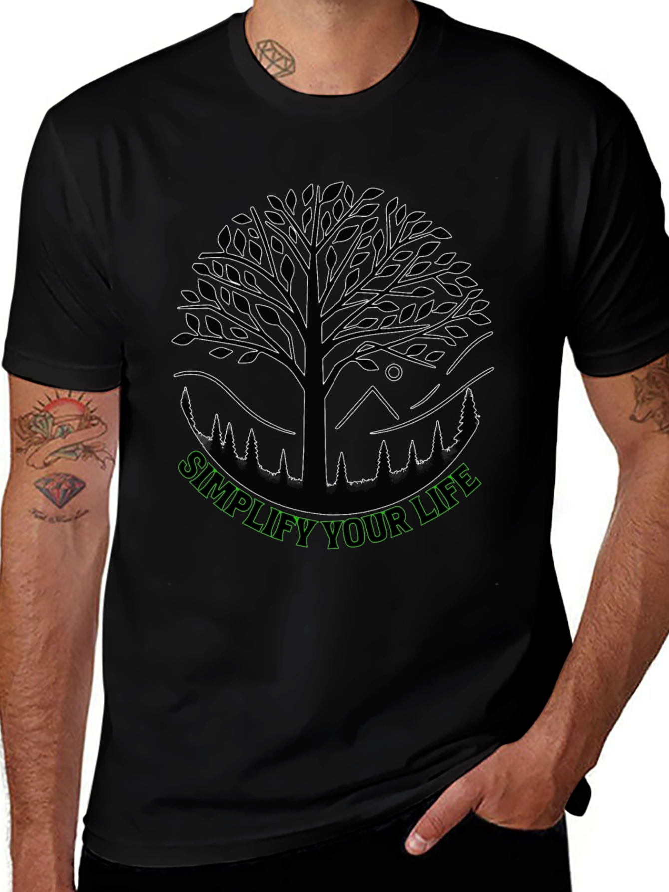Simplify Your Life Tee - Nature Inspired Graphic T-Shirt
