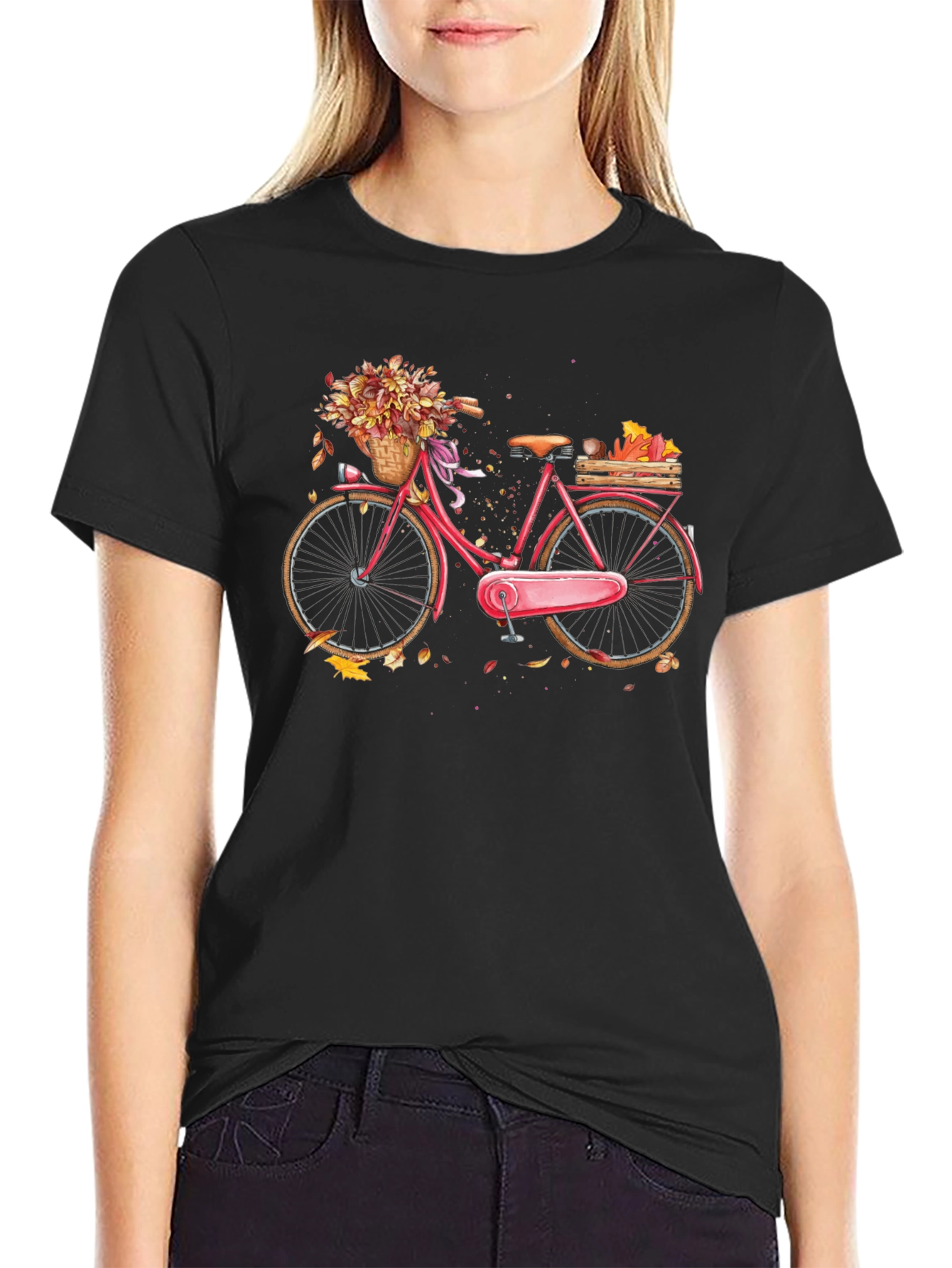 Autumn Bike Ride T-Shirt - Fall Vibes
