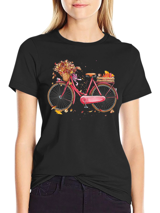 Autumn Bike Ride T-Shirt - Fall Vibes