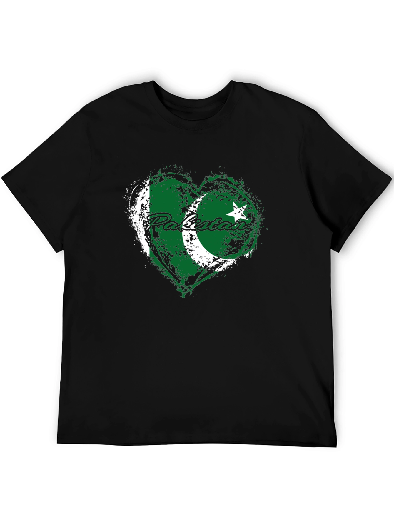 Pakistan Flag Heart T-Shirt - Patriotic Graphic Tee