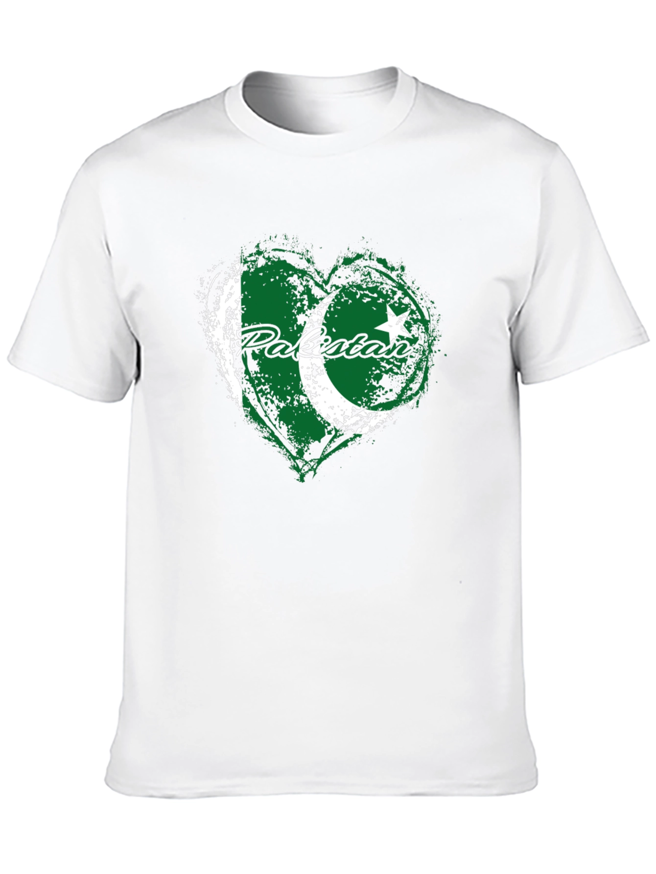 Pakistan Flag Heart T-Shirt - Patriotic Graphic Tee