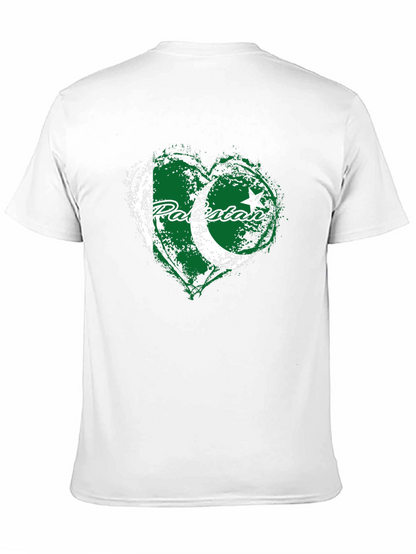 Pakistan Flag Heart T-Shirt - Patriotic Graphic Tee