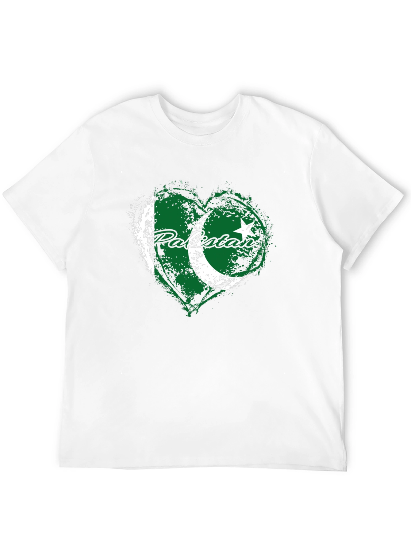 Pakistan Flag Heart T-Shirt - Patriotic Graphic Tee