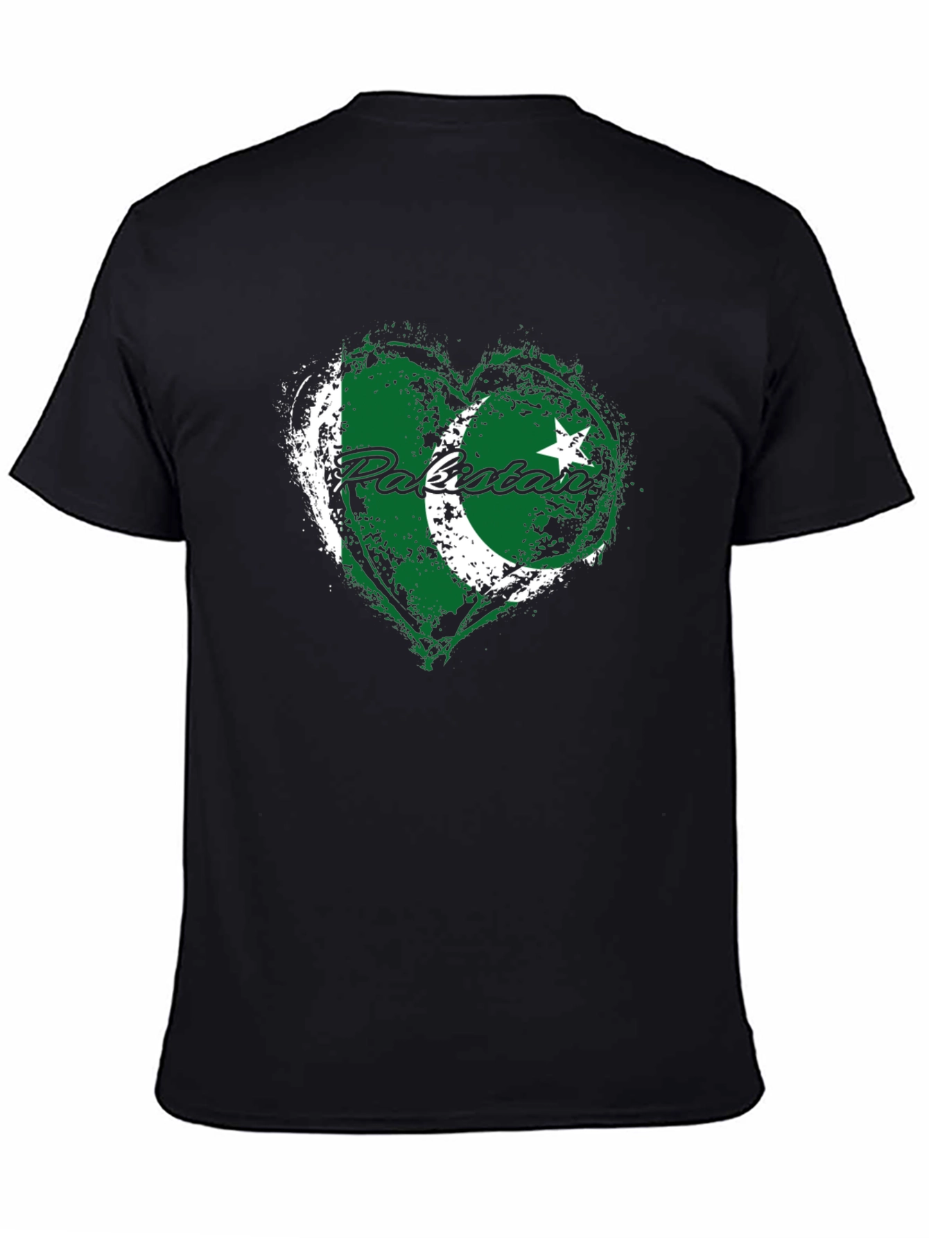 Pakistan Flag Heart T-Shirt - Patriotic Graphic Tee