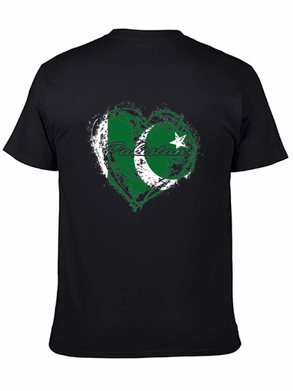 Pakistan Flag Heart T-Shirt - Patriotic Graphic Tee