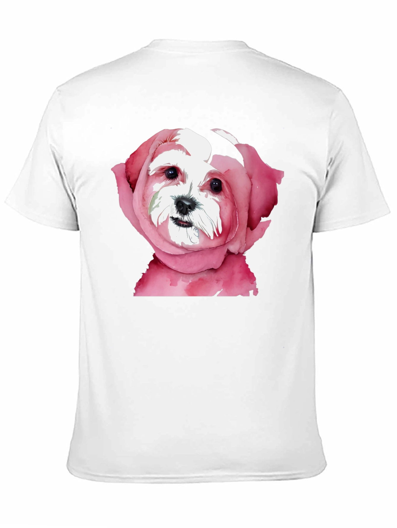 Dog in Rose T-Shirt: Unique Floral Puppy Tee
